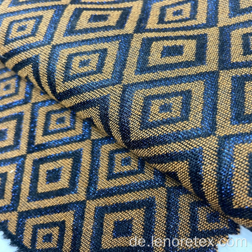 Metallic Lurex Gold Acryl Polyester Woven Jacquard-Gewebe